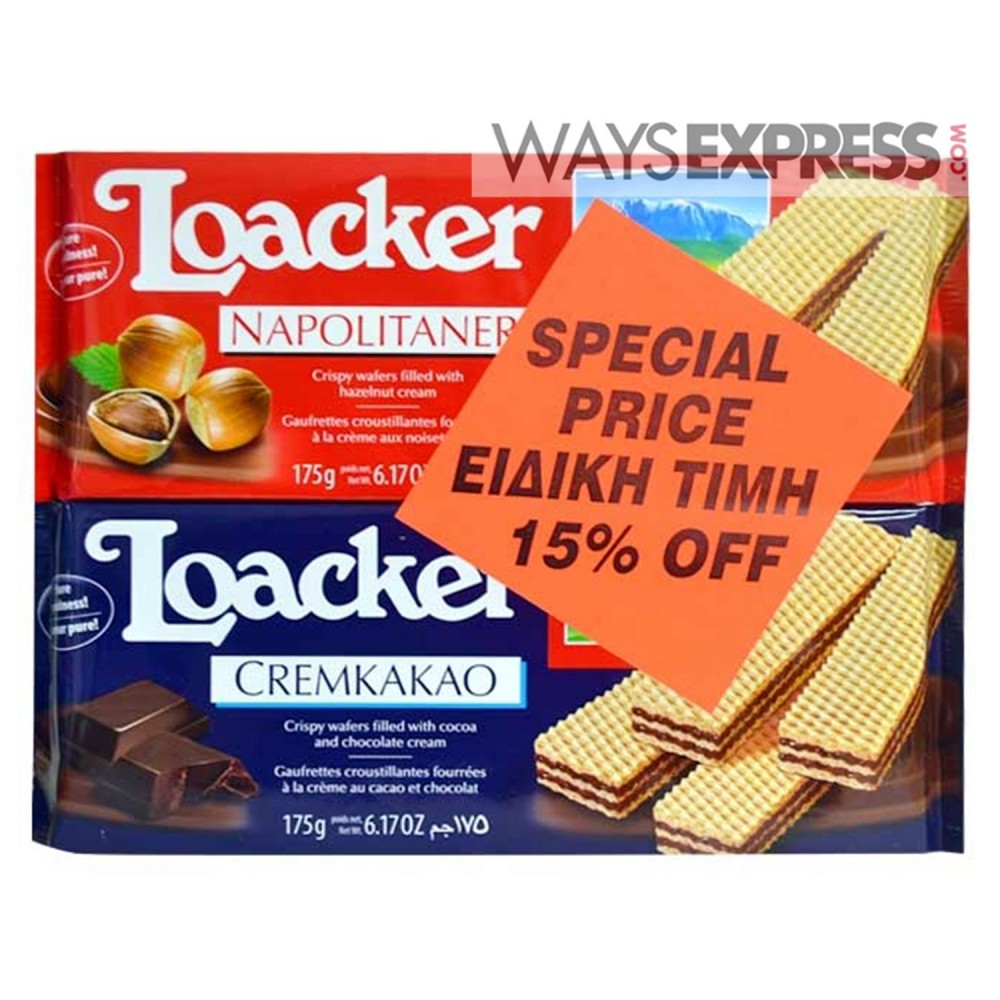 LOACKER CREAMKAKAO & NAPOLITANER FAMILY OFFER (175g + 175g)