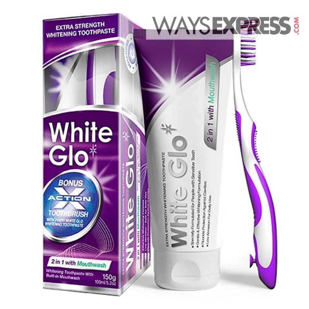 white glo 2 in 1 toothpaste