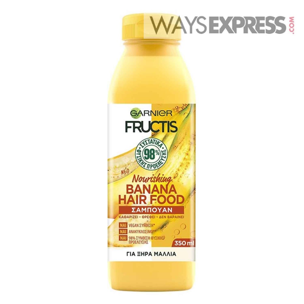 GARNIER FRUCTIS NOURISHING BANANA HAIR FOOD SHAMPOO 350ml