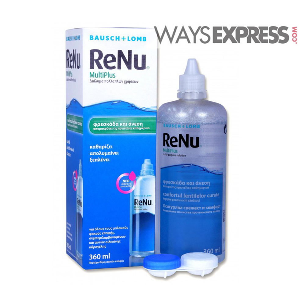 BAUSCH & LOMB RENU MULTIPLUS CONTACT LENS SOLUTION 360ML