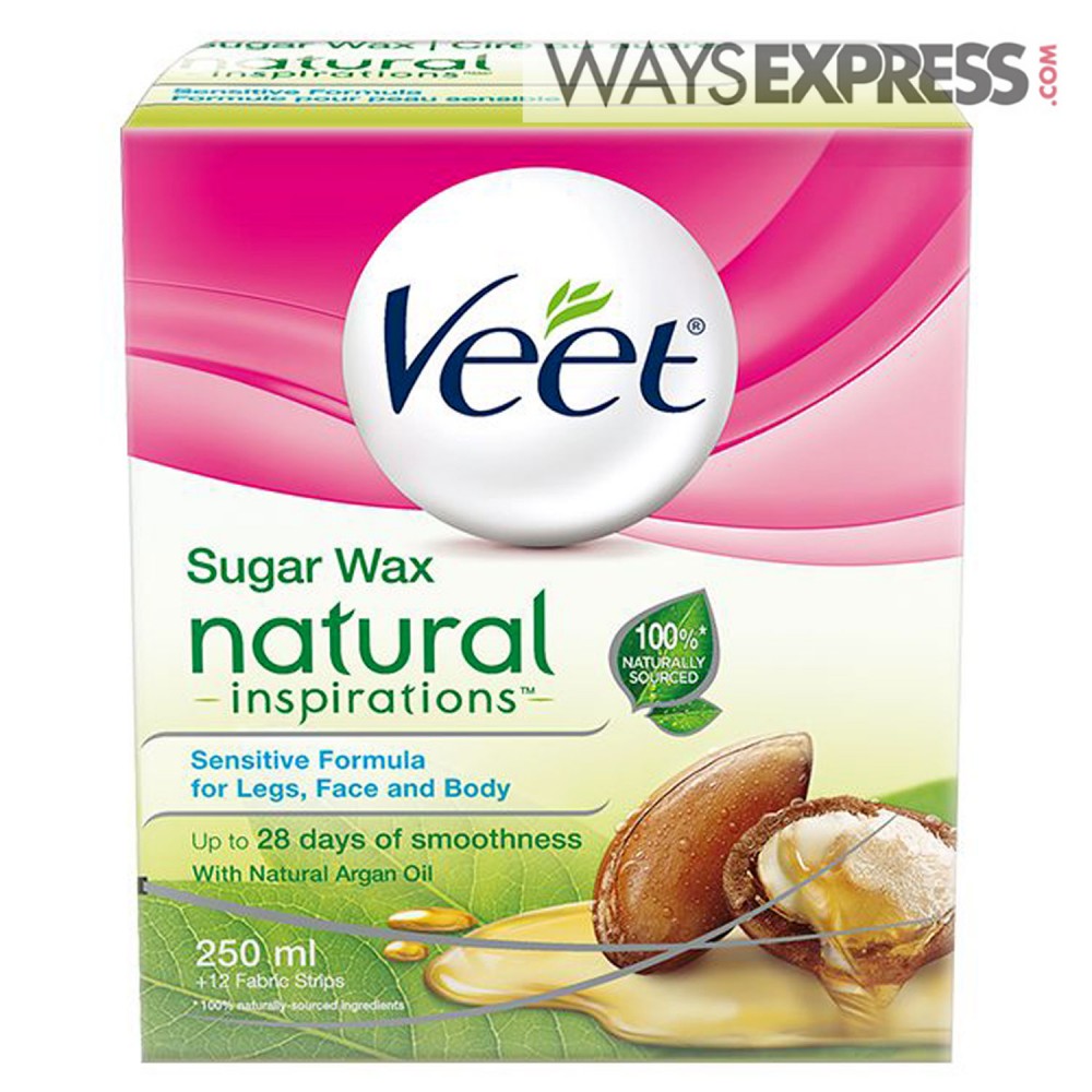 Veet Natural Sugar Wax With Natural Argan Oil 250ml