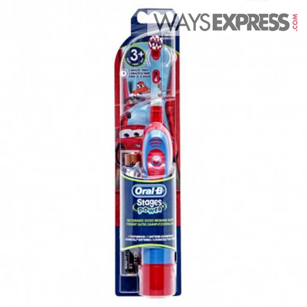 ORAL B STAGES POWER CARS ELECTRIC TOOTHBRUSH 3+YEARS