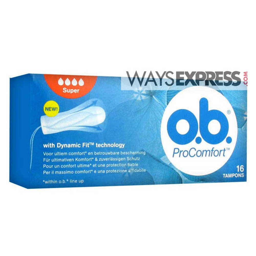 OB PRO COMFORT SUPER TAMPONS 16PCS